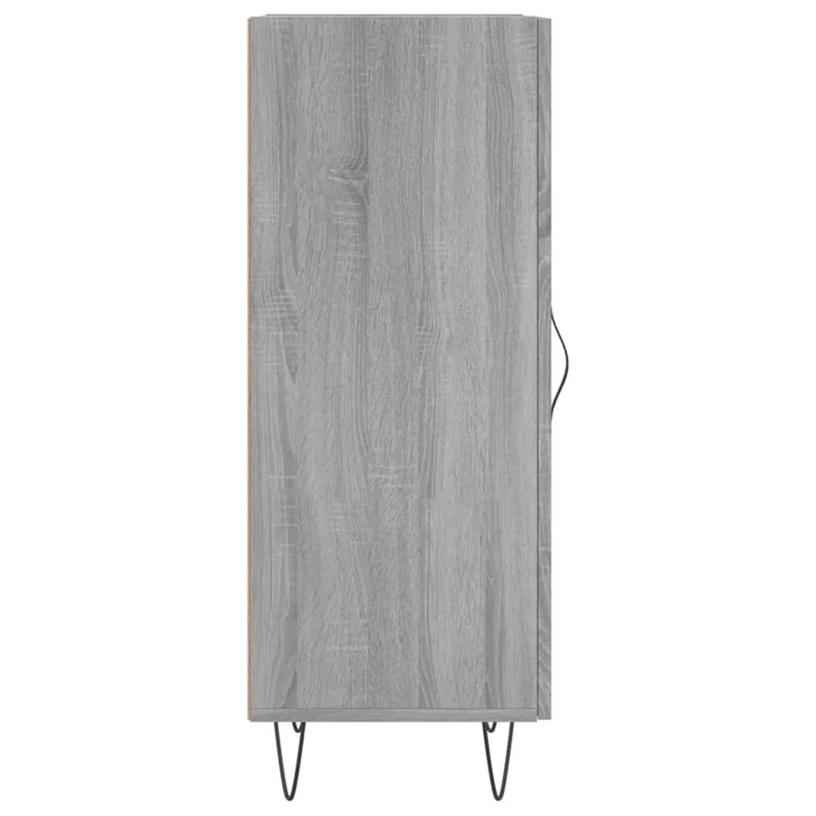 Buffet Sonoma gris 34,5x34x90 cm Bois d'ingénierie - 7