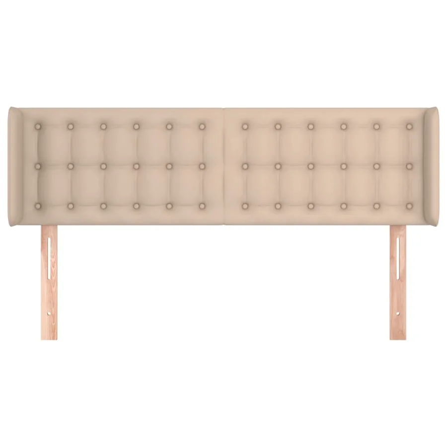 Tête de lit avec oreilles Cappuccino 147x16x78/88 cm Similicuir - 3