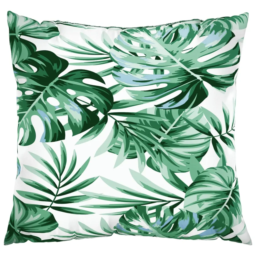 Coussins de canapé 4 pcs motif de feuilles 60x60 cm tissu - 3