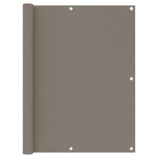 Écran de balcon Taupe 120x600 cm Tissu Oxford