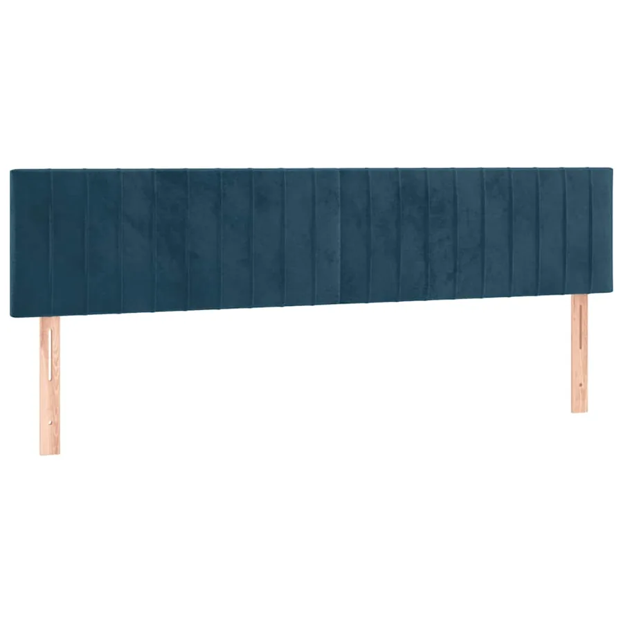 Sommier à lattes de lit avec matelas LED Bleu foncé 200x200 cm - 7
