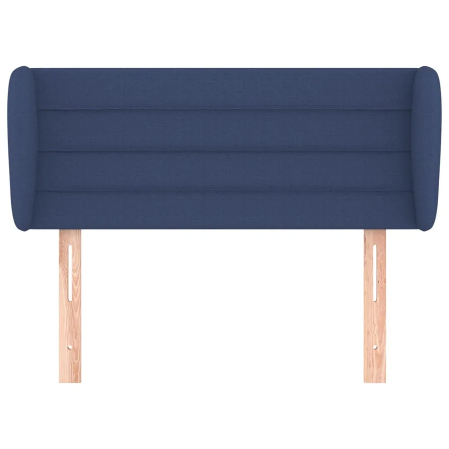 Tête de lit avec oreilles Bleu 103x23x78/88 cm Tissu - 3