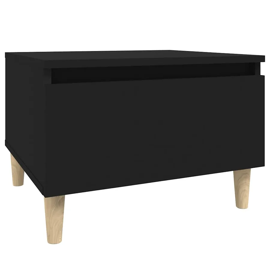 Table d'appoint Noir 50x46x35 cm Bois d'ingénierie - 2