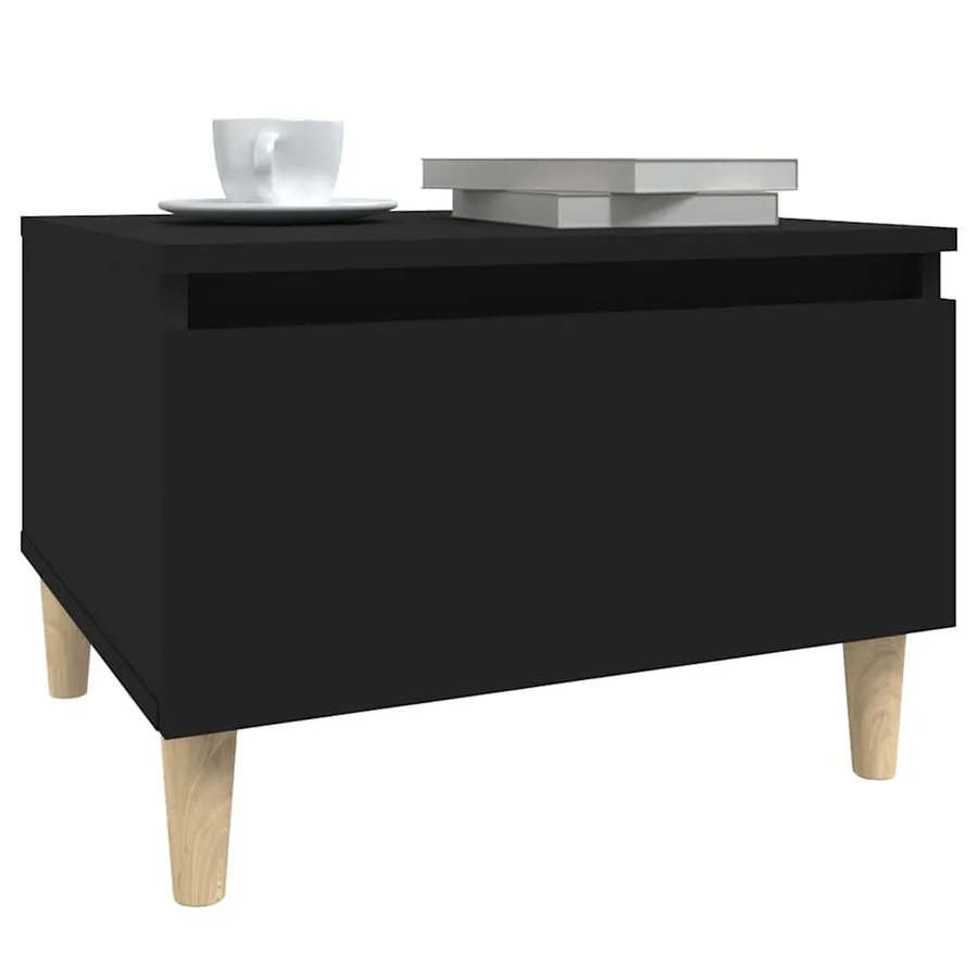 Table d'appoint Noir 50x46x35 cm Bois d'ingénierie - 4