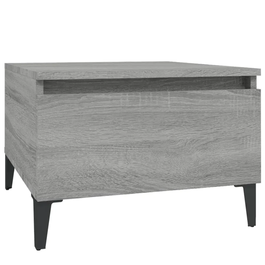 Table d'appoint Sonoma gris 50x46x35 cm Bois d'ingénierie - 2