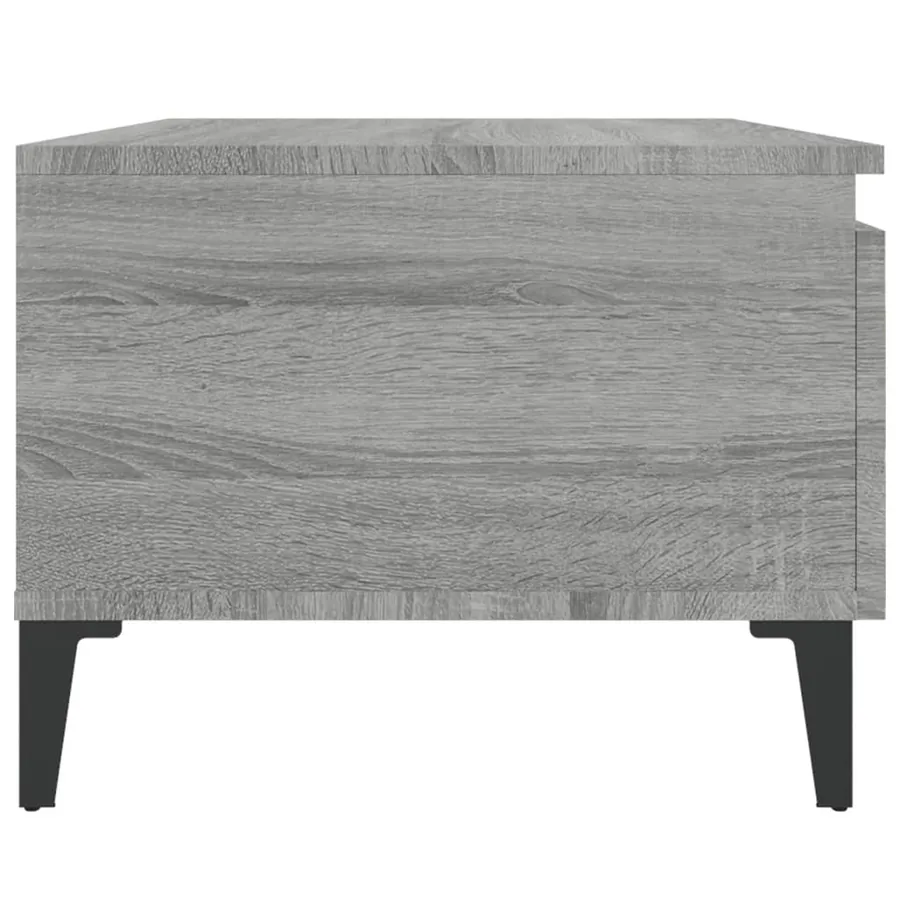 Table d'appoint Sonoma gris 50x46x35 cm Bois d'ingénierie - 8