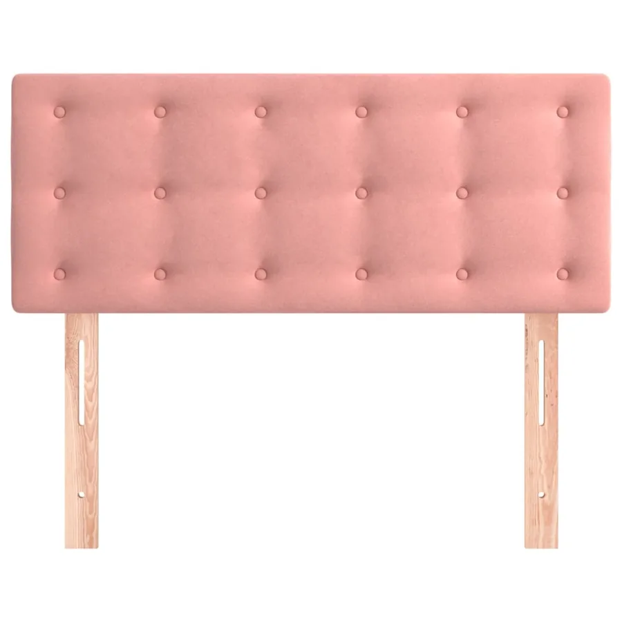 Tête de lit Rose 80x5x78/88 cm Velours - 3