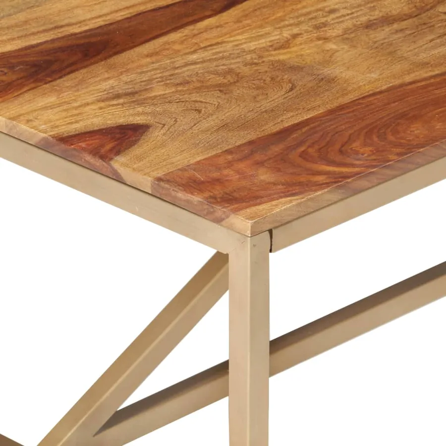 Table basse 120x60x40 cm Bois massif - 4