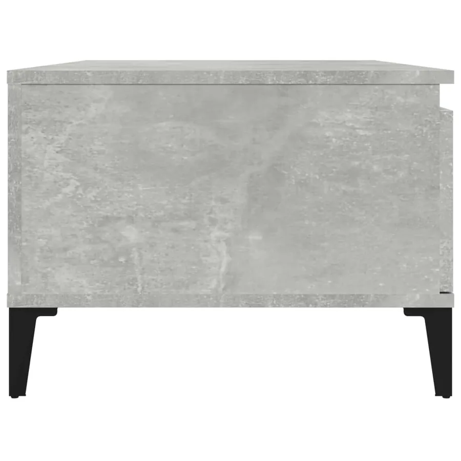 Table basse Gris béton 90x50x36,5 cm Bois d'ingénierie - 6
