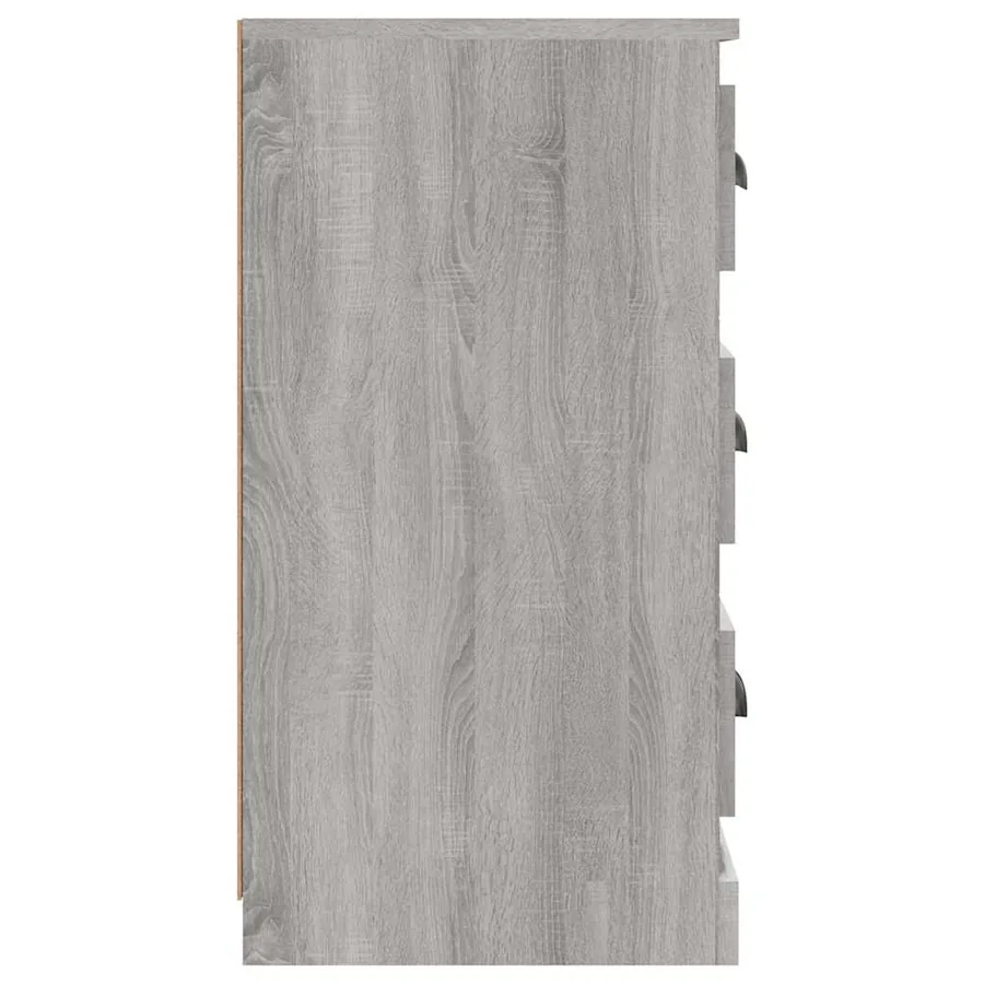 Buffet sonoma gris 70x35,5x67,5 cm bois d'ingénierie - 5