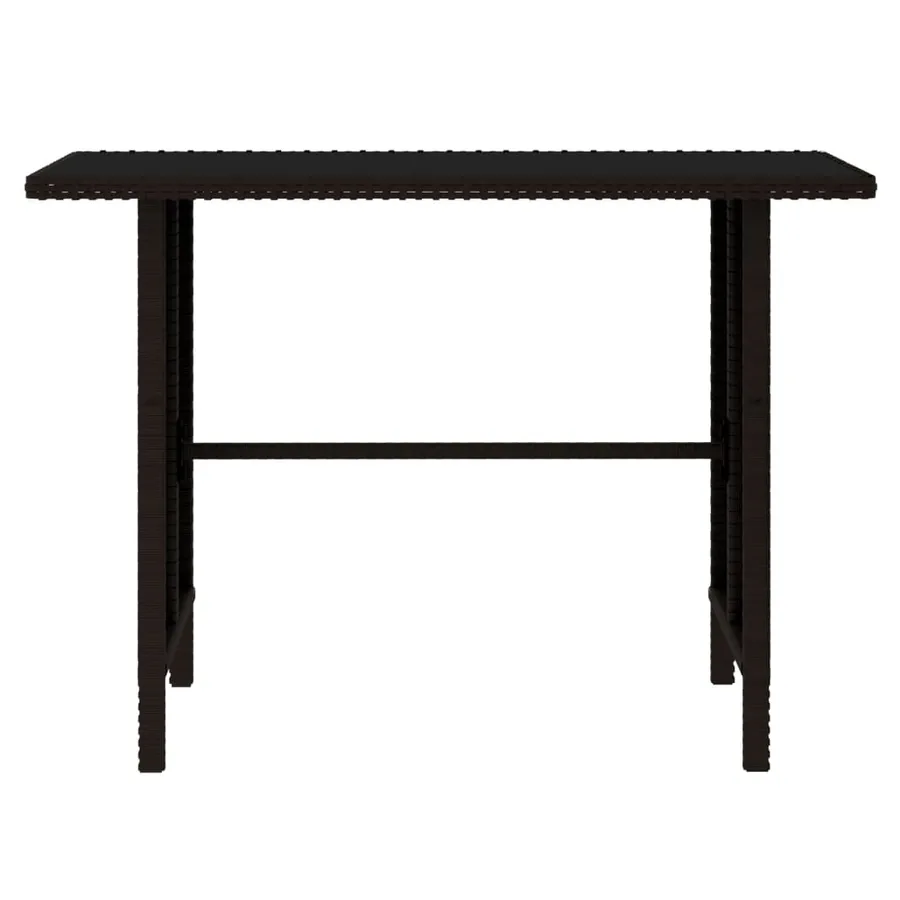 Salon de jardin 4 pcs Résine tressée Marron - 10
