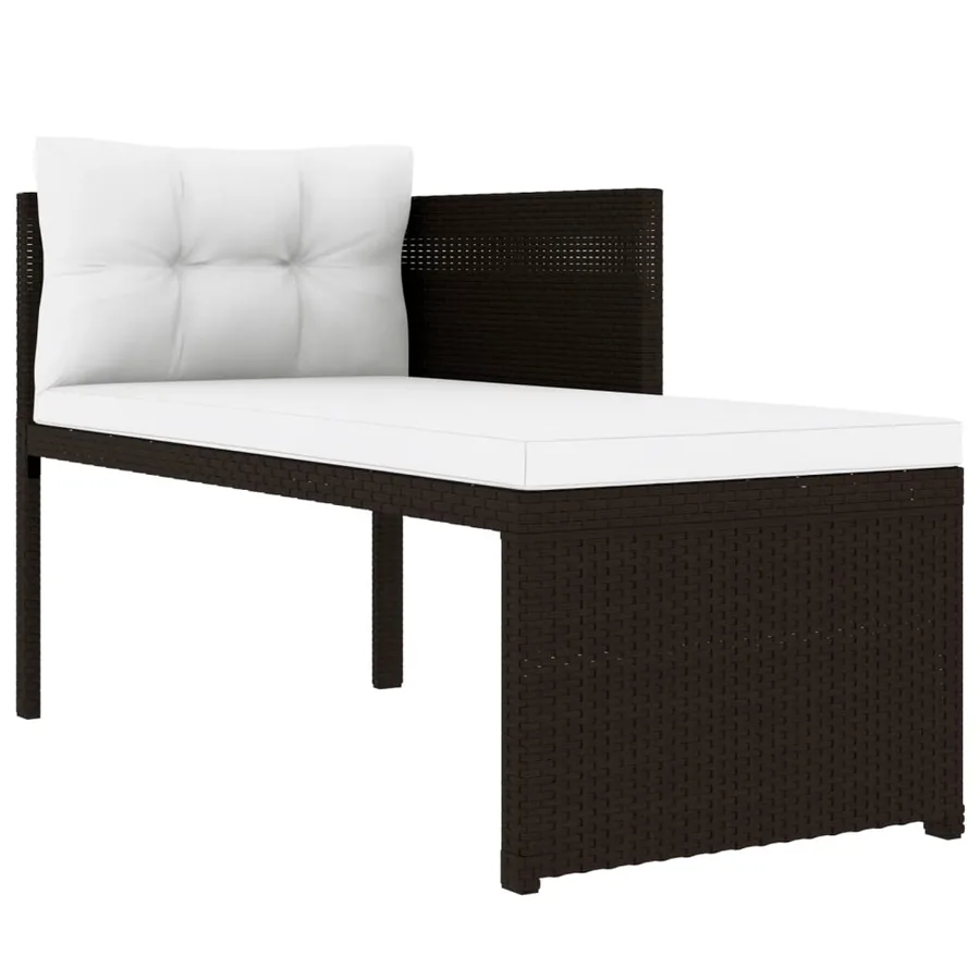Salon de jardin 4 pcs Résine tressée Marron - 5