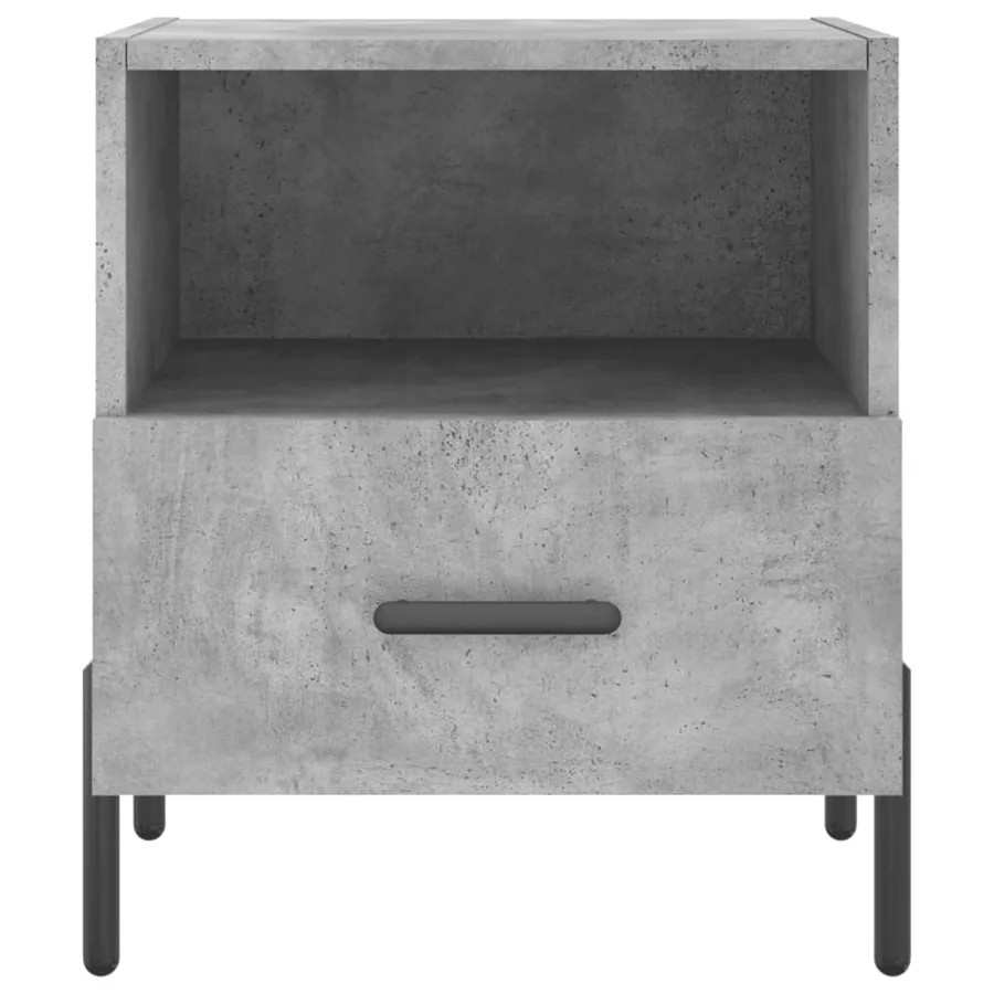 Tables de chevet 2pcs gris béton 40x35x47,5cm bois d’ingénierie - 7