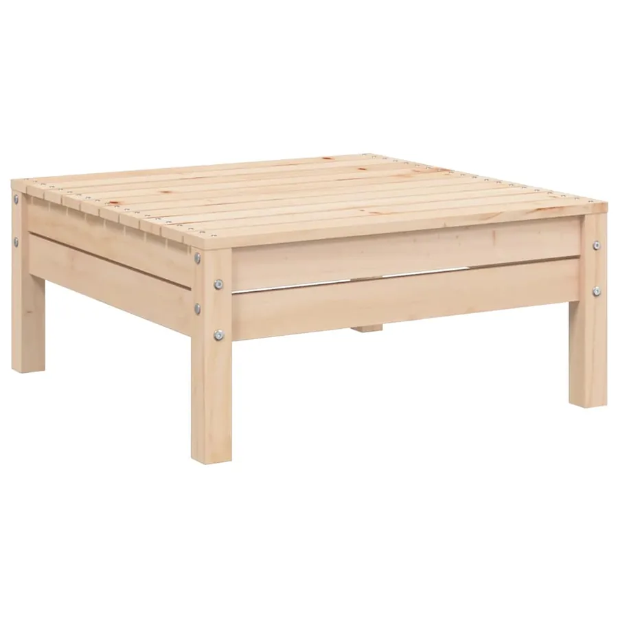 Salon de jardin 3 pcs avec coussins gris Bois de pin massif - 9
