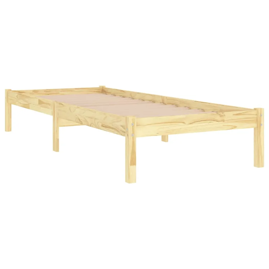 Cadre de lit sans matelas bois massif - 3