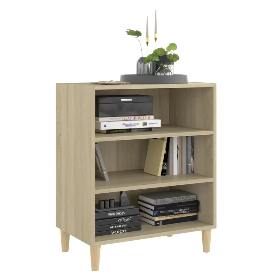 Buffet chêne sonoma 57x35x70 cm bois d'ingénierie - 3