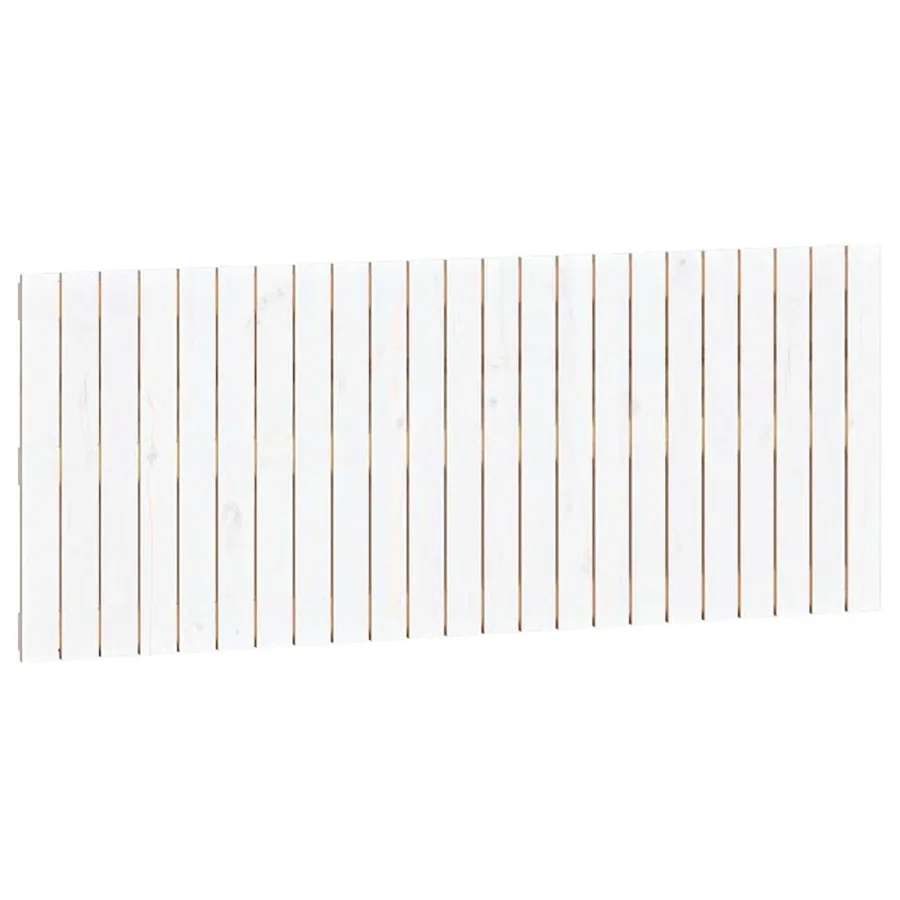 Tête de lit murale Blanc 147x3x60 cm Bois massif de pin - 2