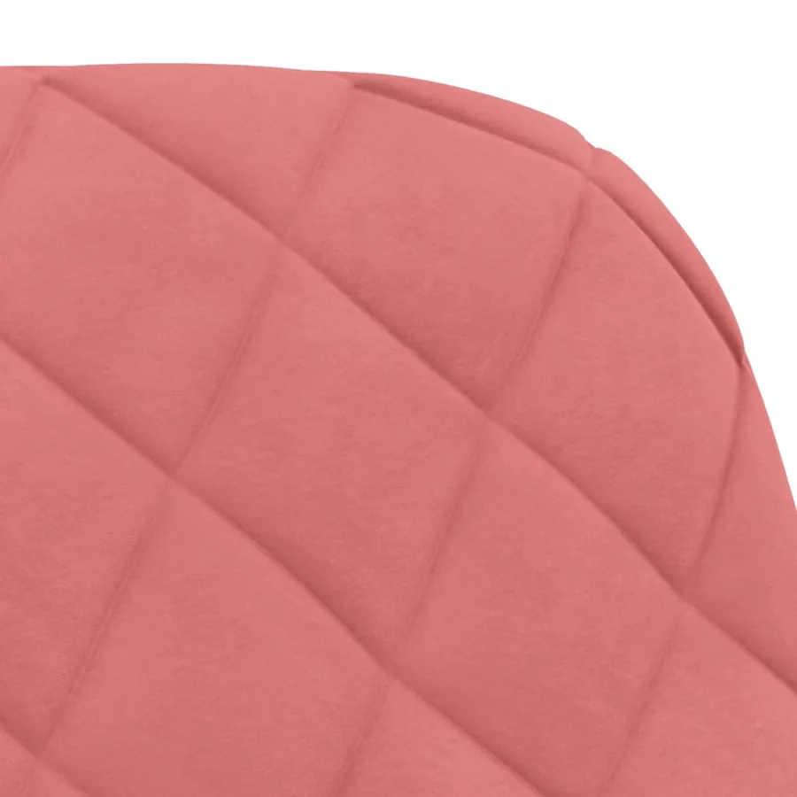 Chaises pivotantes à manger lot de 2 Rose Velours - 7
