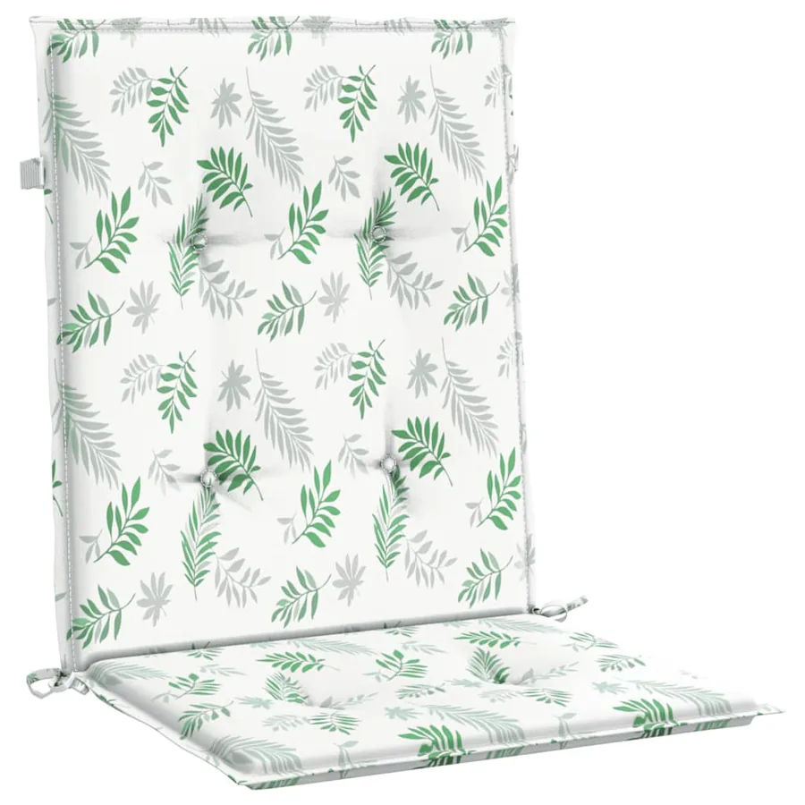 Coussins de chaise à dossier bas lot de 4 modèle de feuille - 5