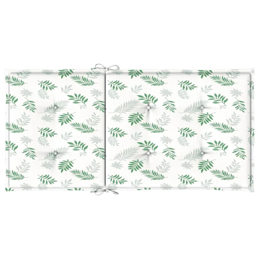 Coussins de chaise à dossier bas lot de 4 modèle de feuille - 7