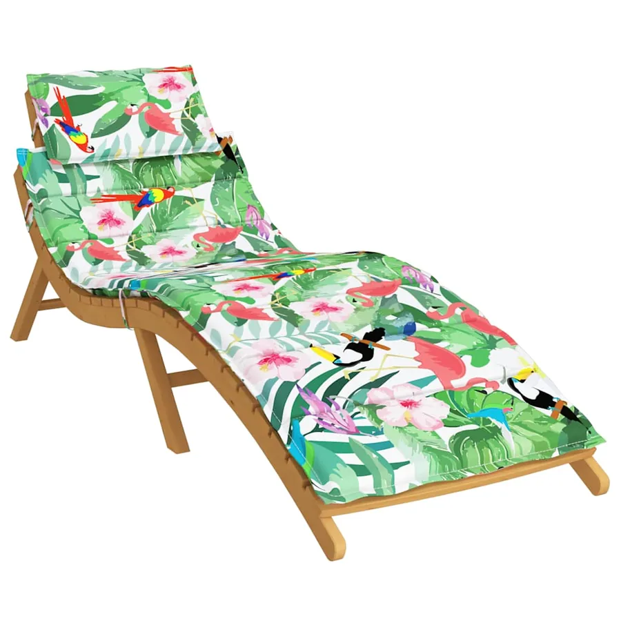 Coussin de chaise longue multicolore tissu oxford - 3
