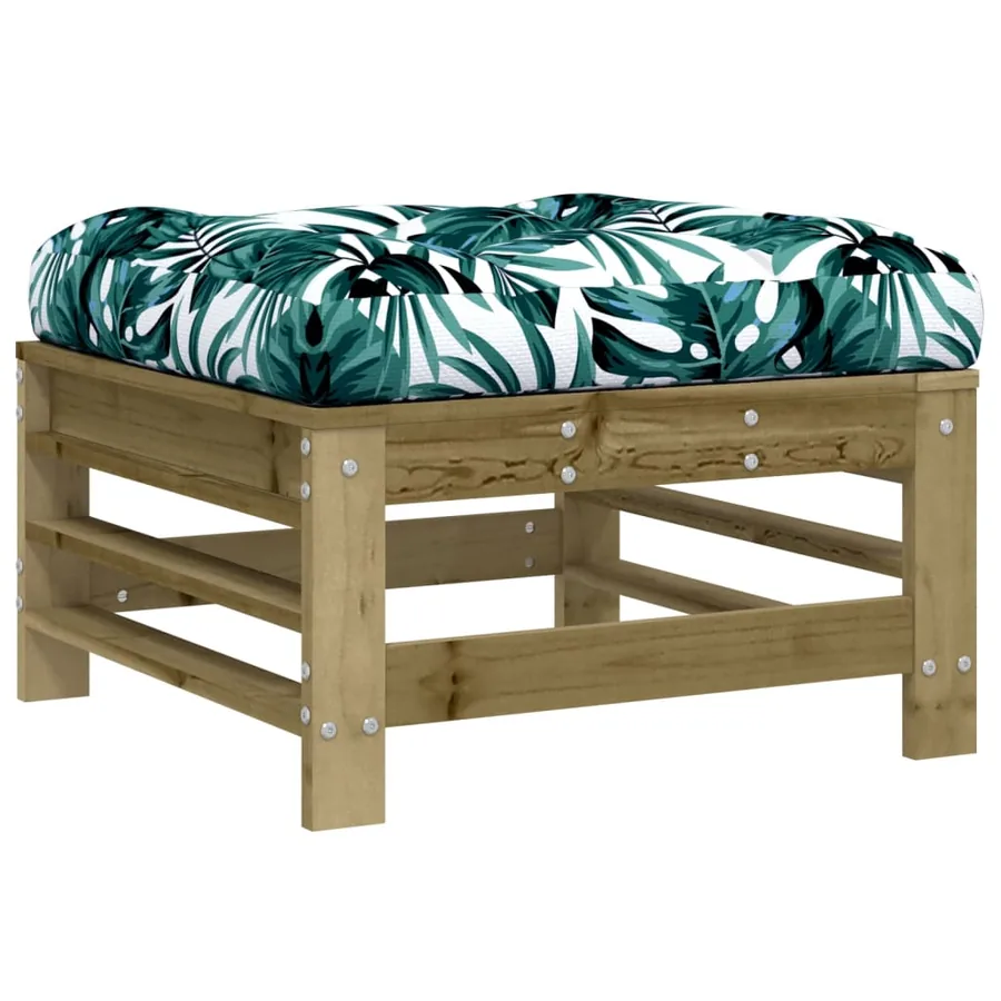 Salon de jardin 8 pcs avec coussins bois de pin imprégné - 6