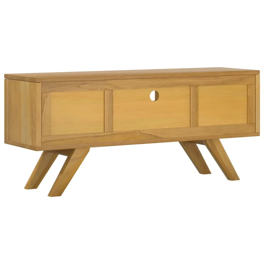 Meuble TV 110x30x35 cm Bois de teck solide - 6