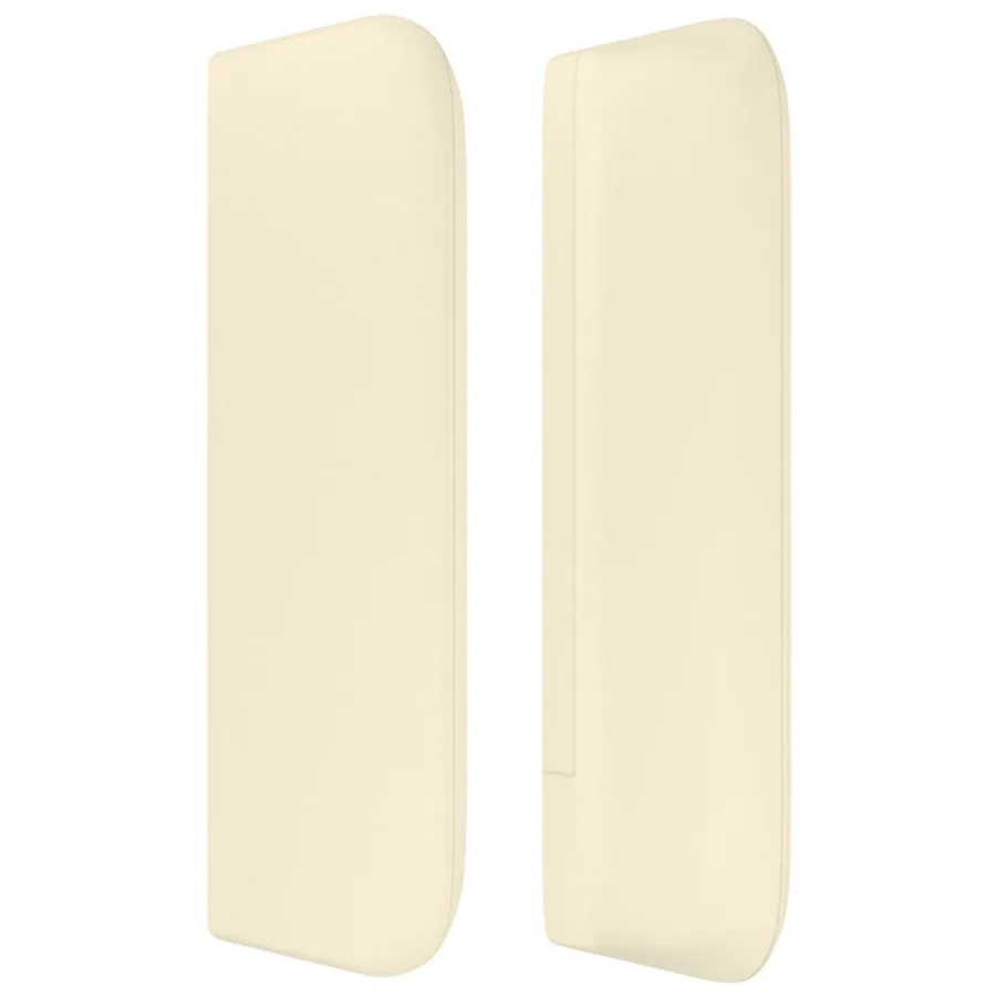 Tête de lit avec oreilles Crème 83x16x78/88 cm Similicuir - 4