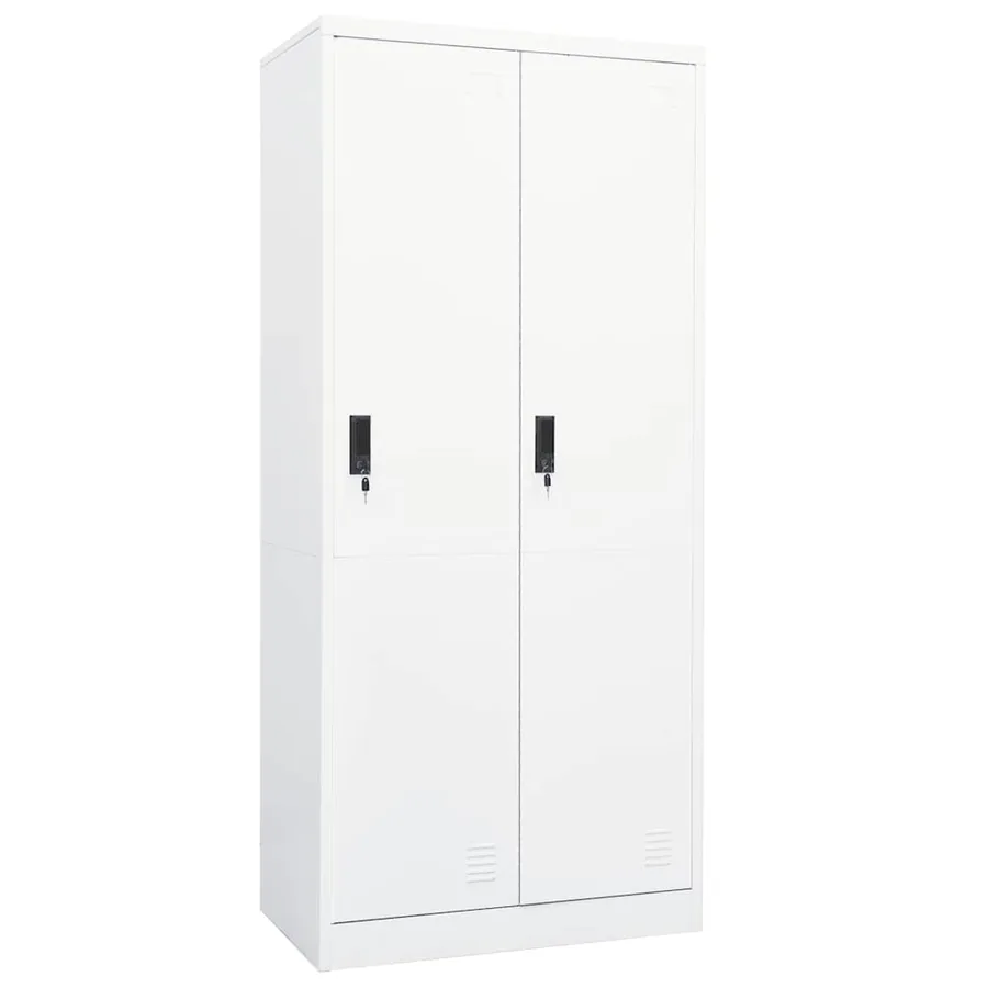 Garde-robe Blanc 80x50x180 cm Acier