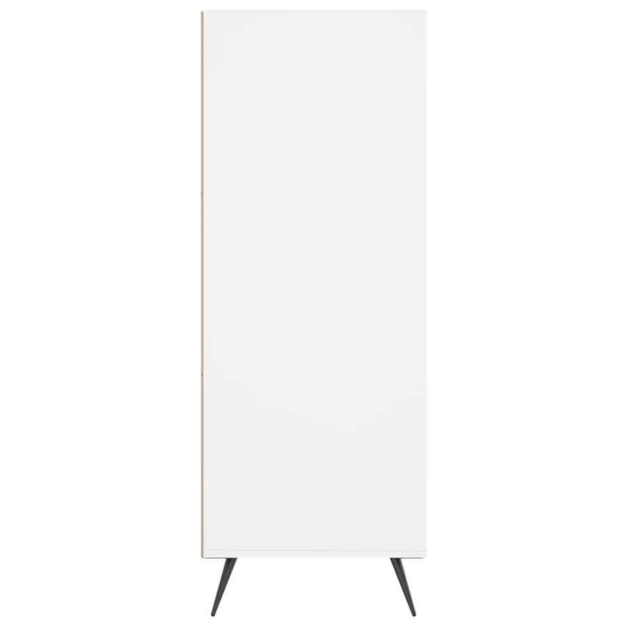 Bibliothèque blanc 69,5x32,5x90 cm bois d'ingénierie - 5