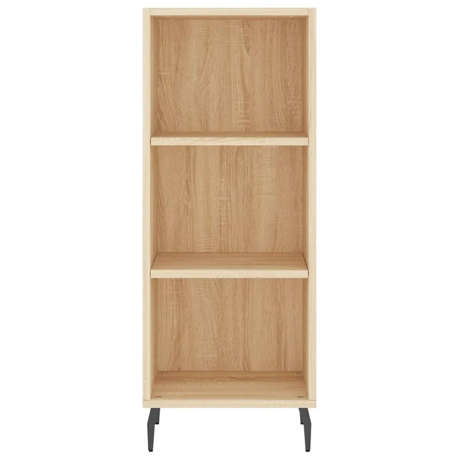 Buffet chêne sonoma 34,5x32,5x90 cm bois d'ingénierie - 4