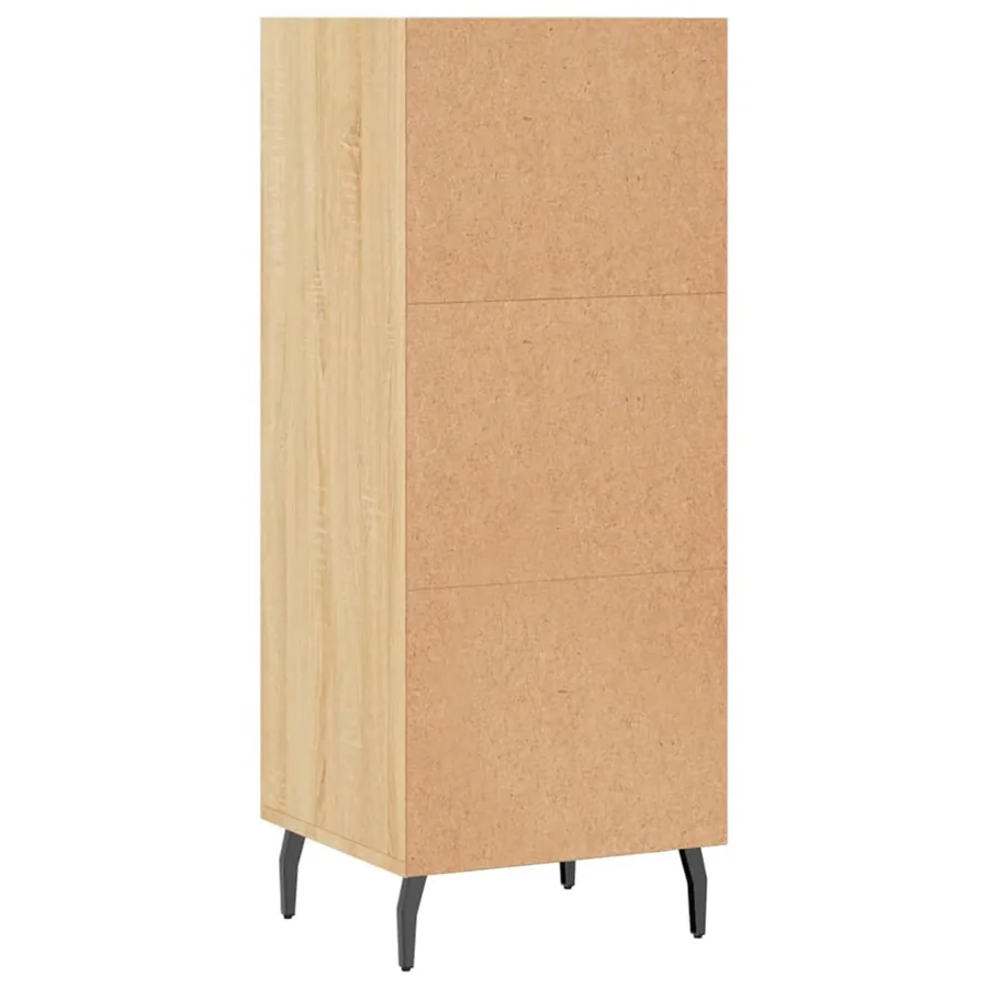 Buffet chêne sonoma 34,5x32,5x90 cm bois d'ingénierie - 6
