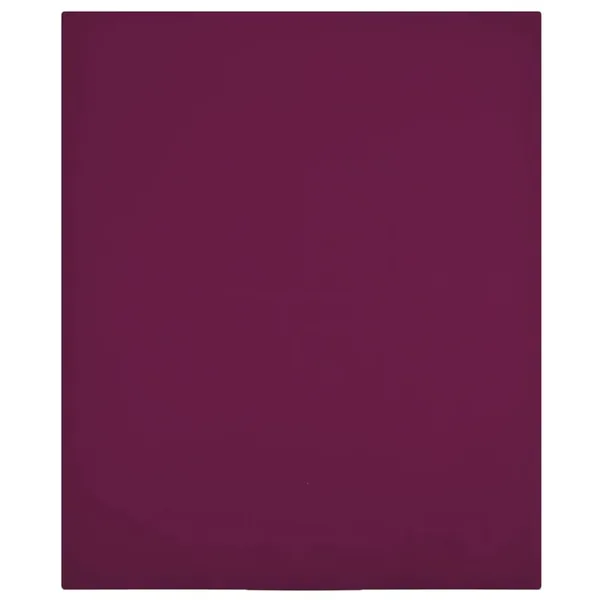 Draps-housses Jersey 2 pcs Bordeaux 100x200 cm Coton