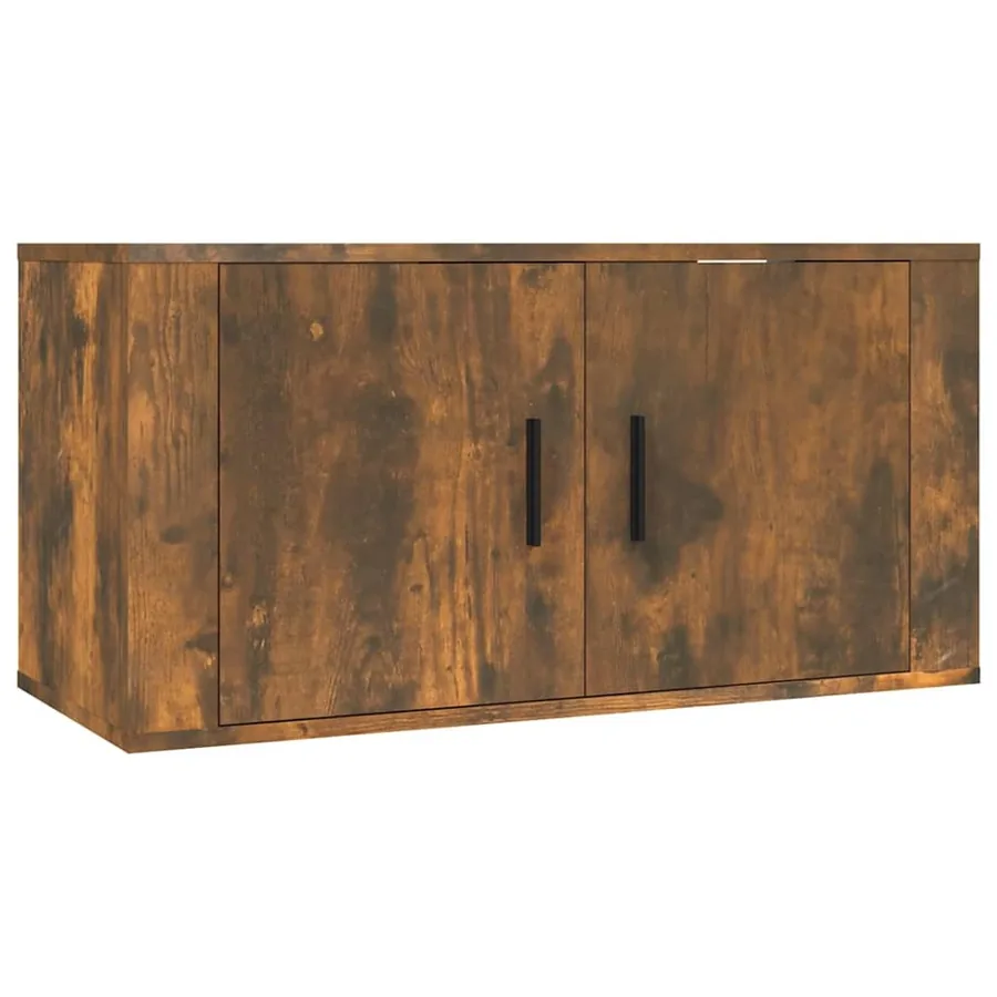 Ensemble de meubles TV 4 pcs Chêne fumé Bois d'ingénierie - 4