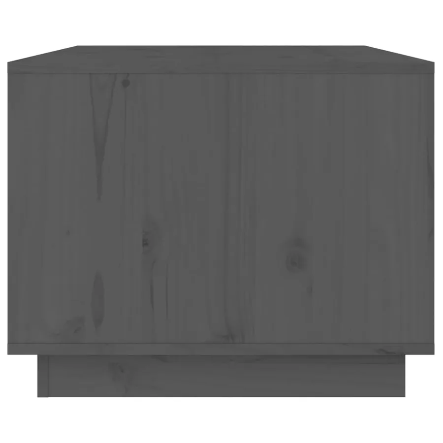 Table basse Gris 80x50x40 cm Bois massif de pin - 6