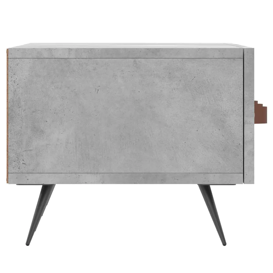 Meuble TV gris béton 150x36x30 cm bois d'ingénierie - 7