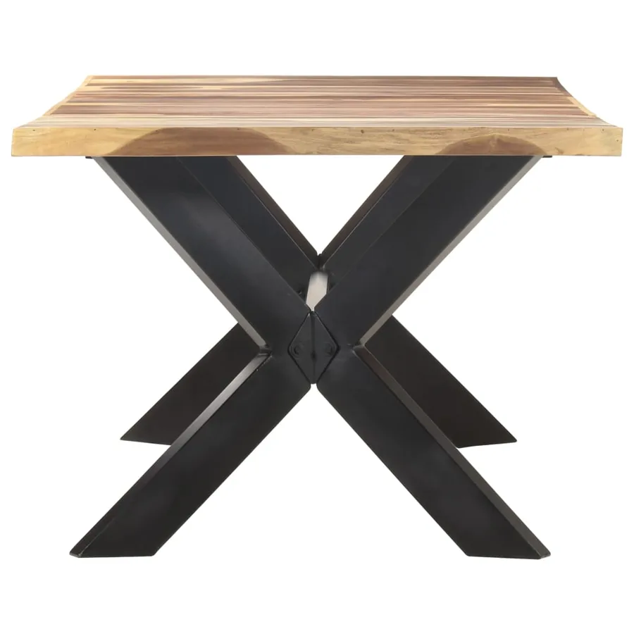 Table de salle à manger 200x100x75 cm Bois avec finition miel - 3