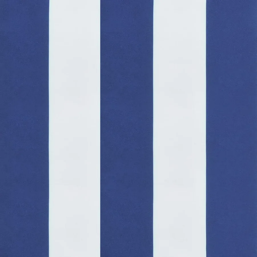 Coussin de banc de jardin rayures bleues et blanches 200x50x7cm - 6