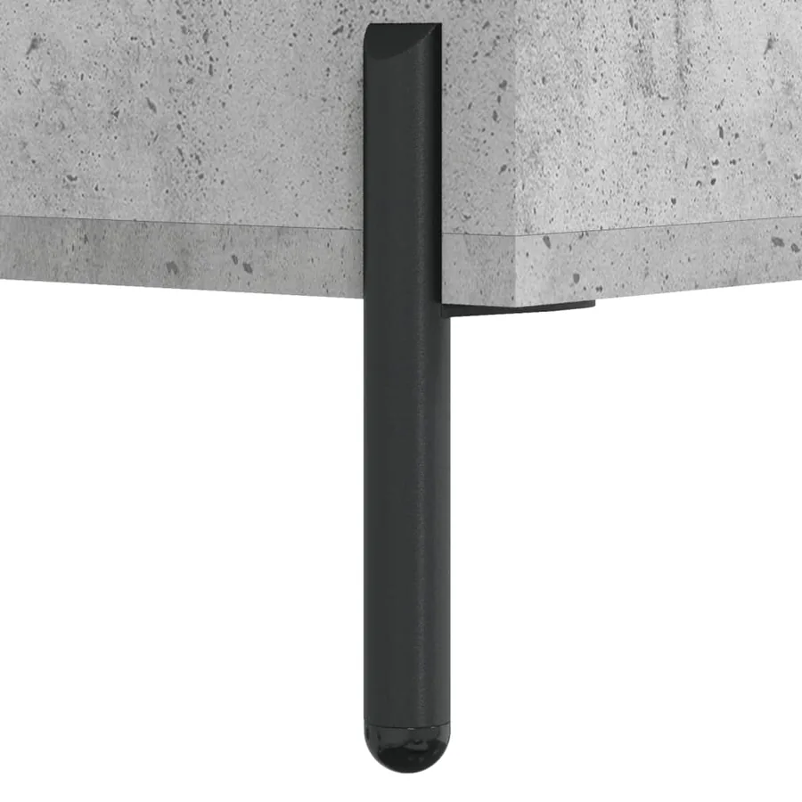 Buffet Gris béton 34,5x34x90 cm Bois d'ingénierie - 11
