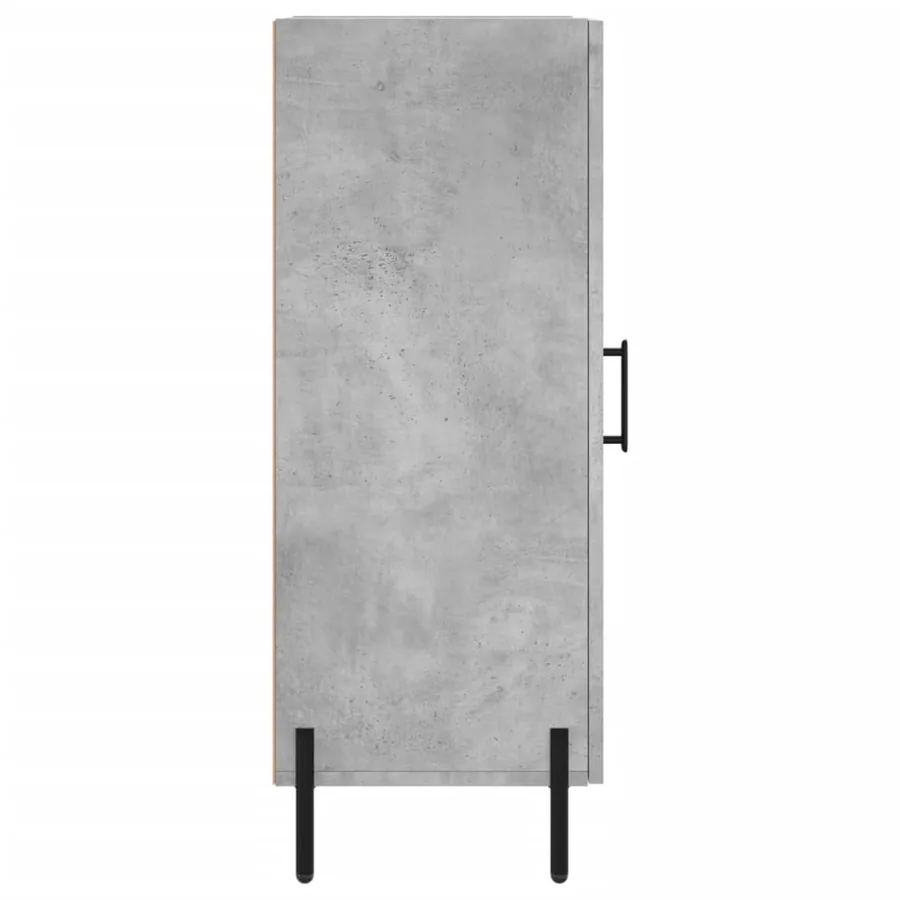 Buffet Gris béton 34,5x34x90 cm Bois d'ingénierie - 7