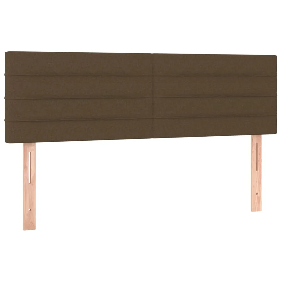 Sommier à lattes de lit avec matelas Marron foncé 140x200 cm - 6