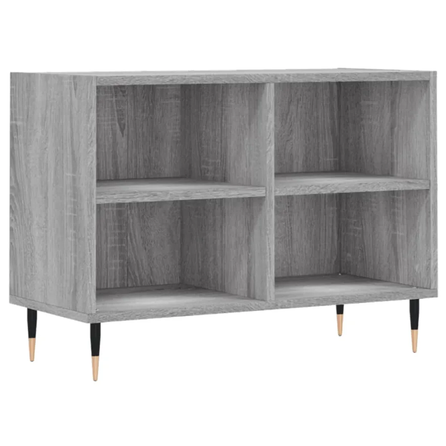 Meuble TV sonoma gris 69,5 x 30 x 50 cm bois d'ingénierie - 2