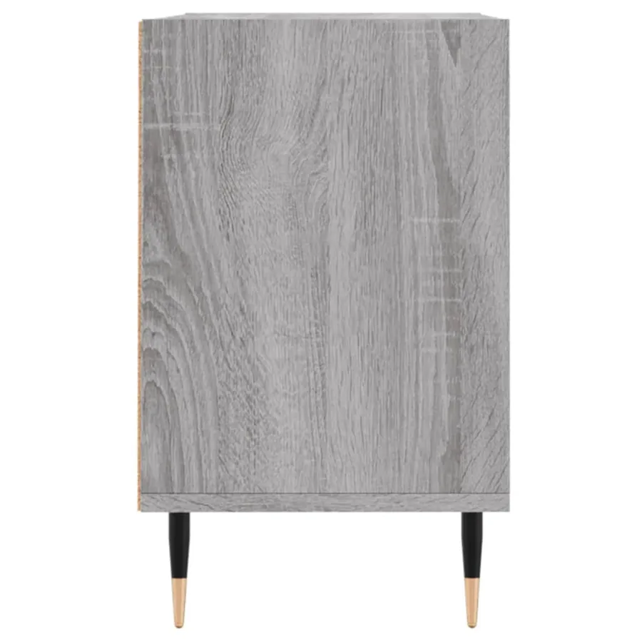 Meuble TV sonoma gris 69,5 x 30 x 50 cm bois d'ingénierie - 5