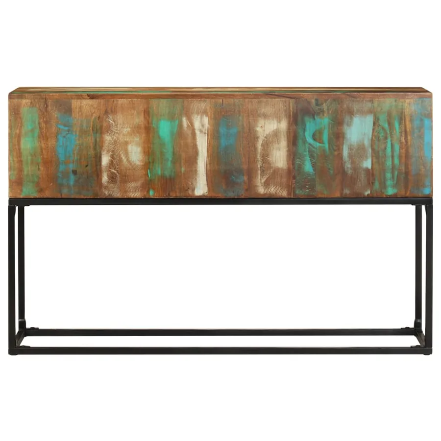 Table console 120x30x75 cm Bois de récupération massif - 2