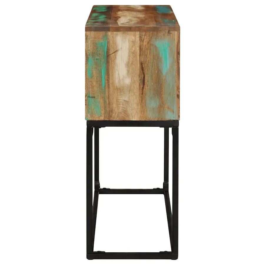 Table console 120x30x75 cm Bois de récupération massif - 3