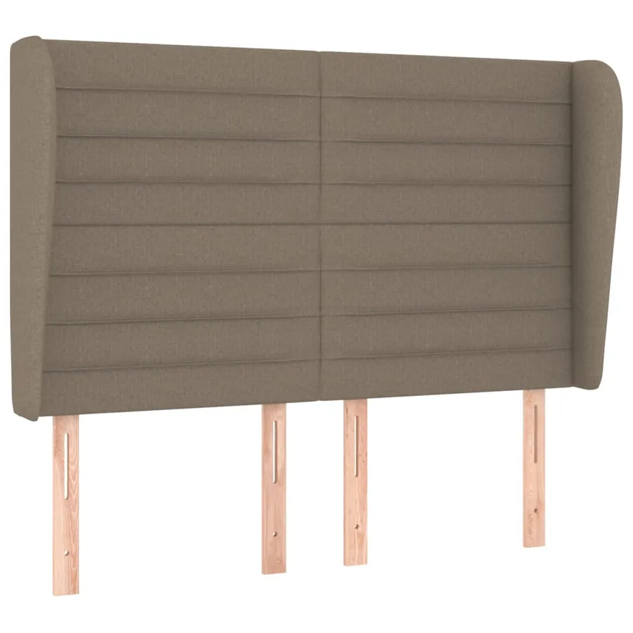 Sommier à lattes de lit avec matelas Taupe 140x200 cm Tissu - 6