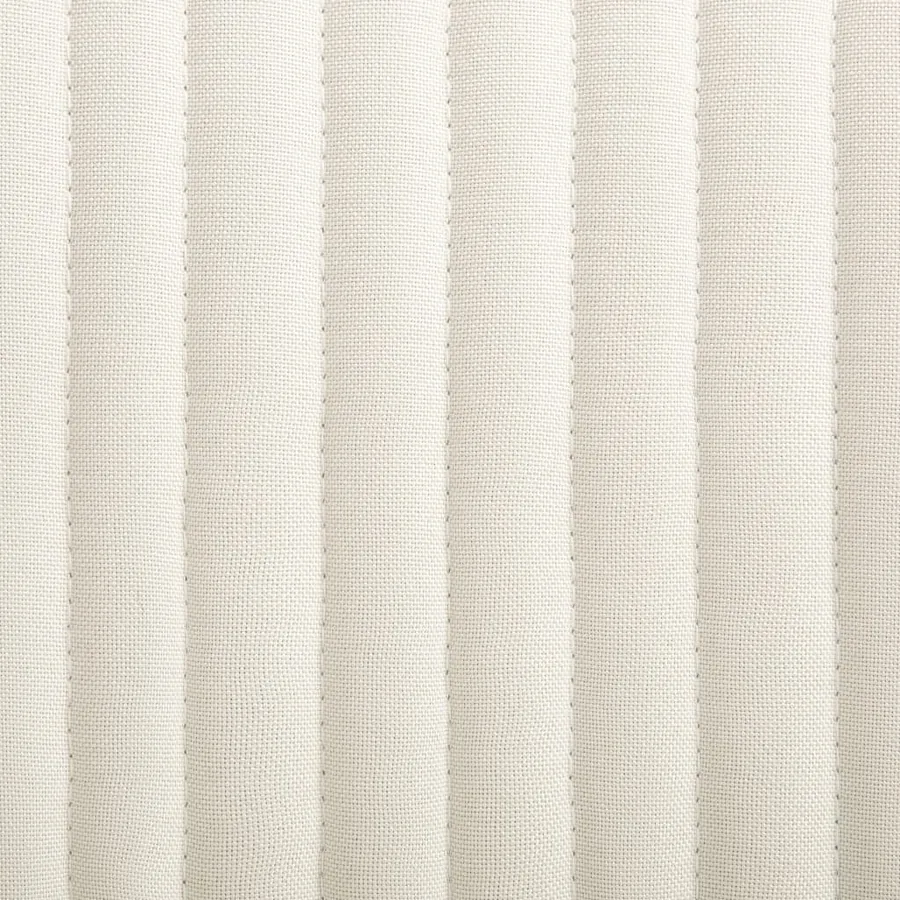Chaises à manger lot de 6 crème tissu - 7