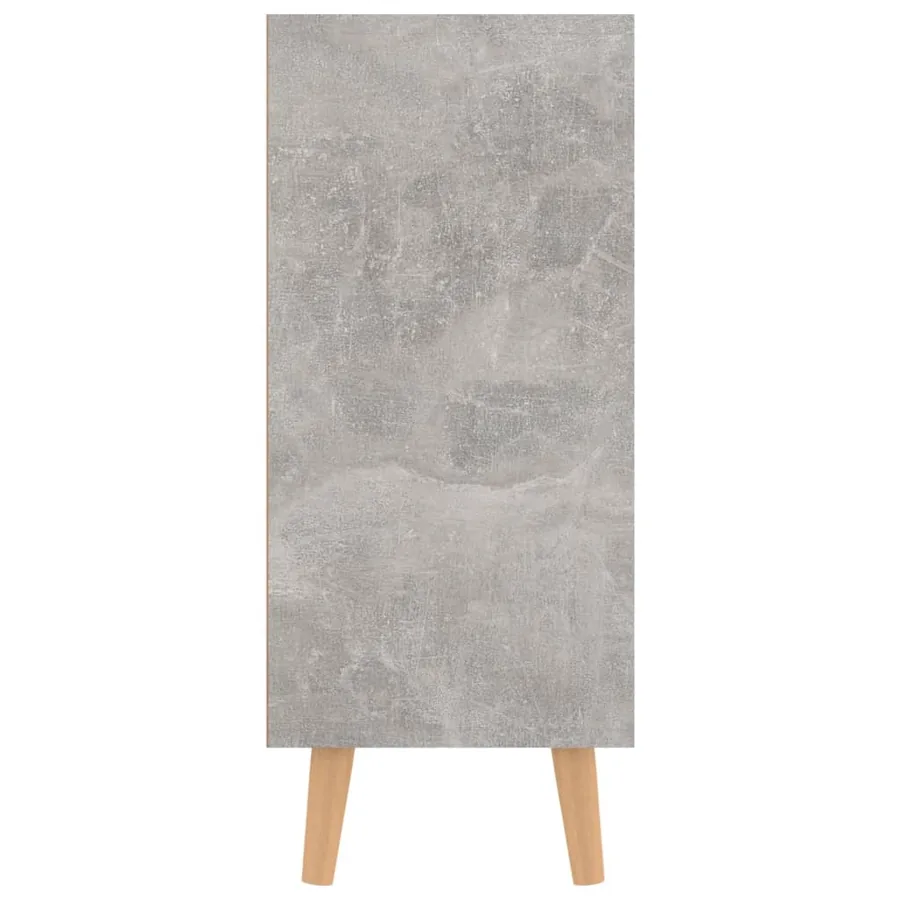 Buffet gris béton 90x30x72 cm bois d'ingénierie - 4