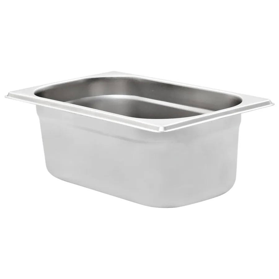 Récipients Gastronorm 8 pcs GN 1/4 100 mm Acier inoxydable - 3