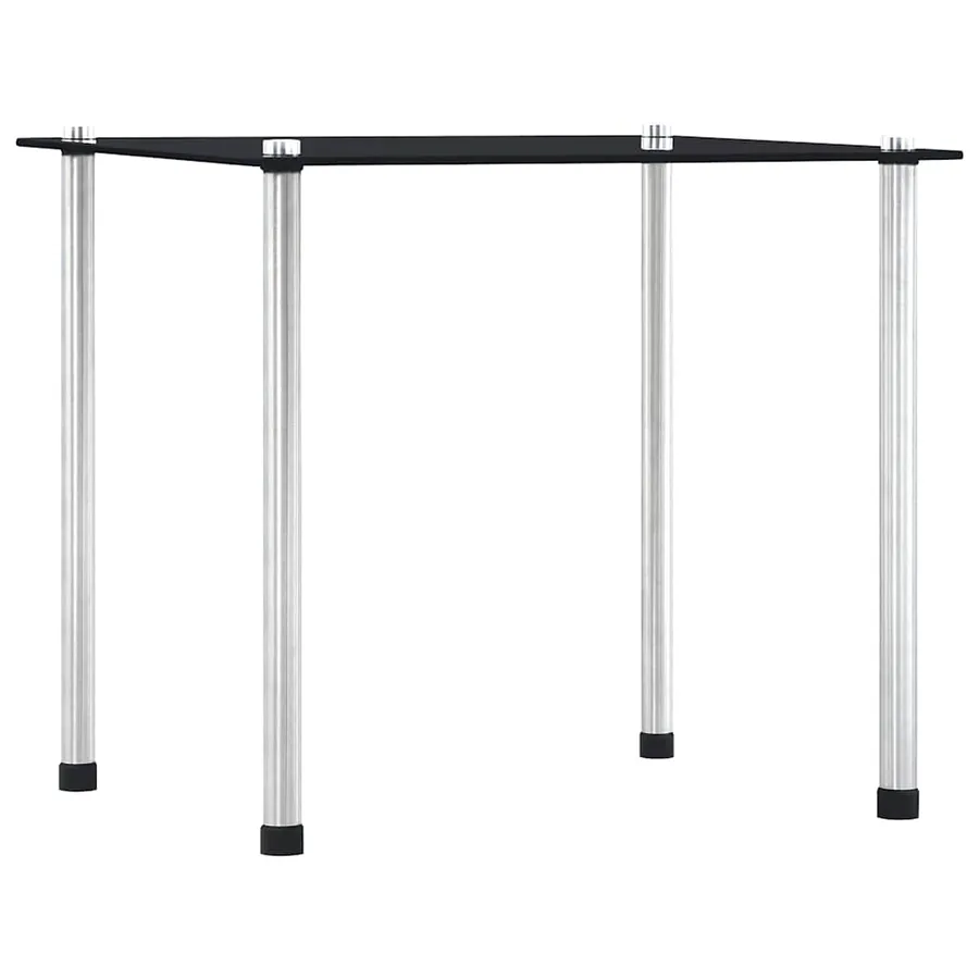 Tables gigognes 3 pcs Noir Verre trempé - 4
